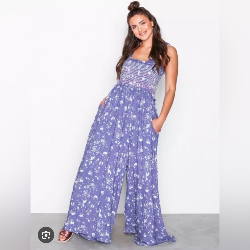 Free People Purple Floral Jumpsuit - Picture 5 of 9